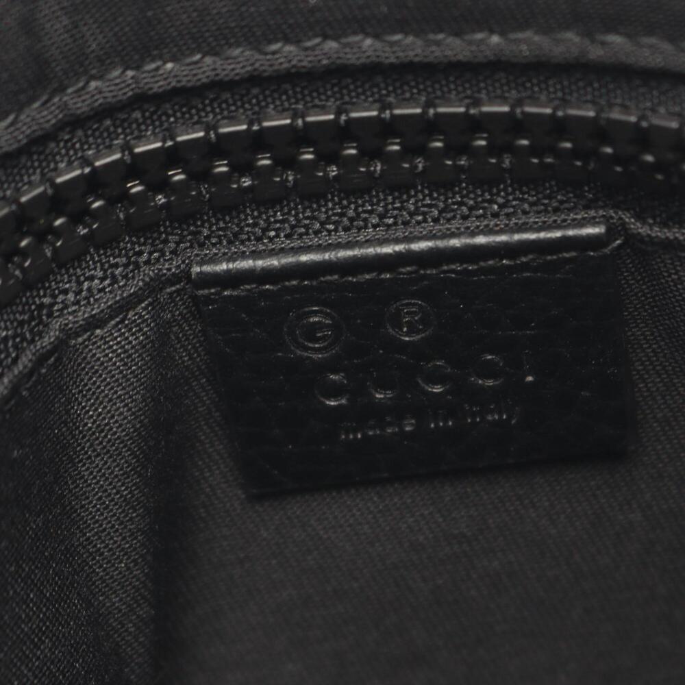 GUCCI Black Leather Shoulder Bag - Picture 4 of 6